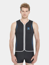 DIVE & SAIL Mens Front Zip 3mm Sleeveless Weuitst, Black